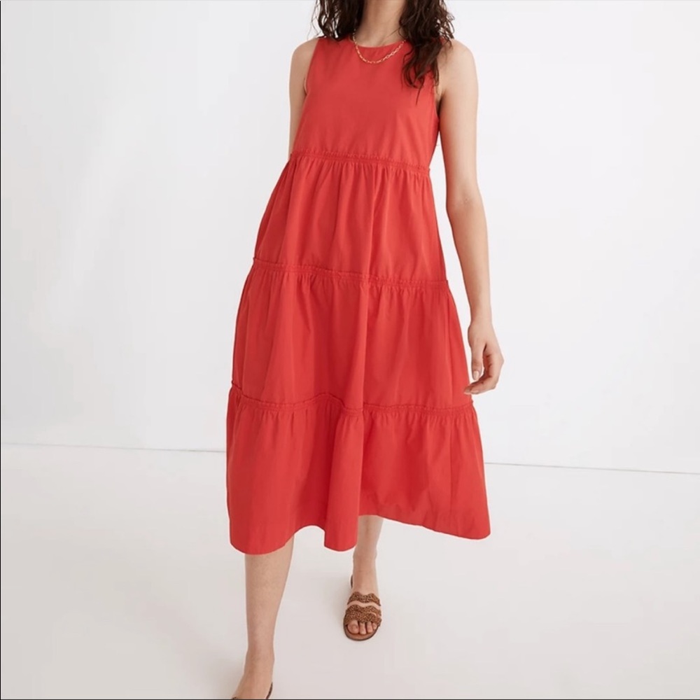 Madewell Red Midi Dress